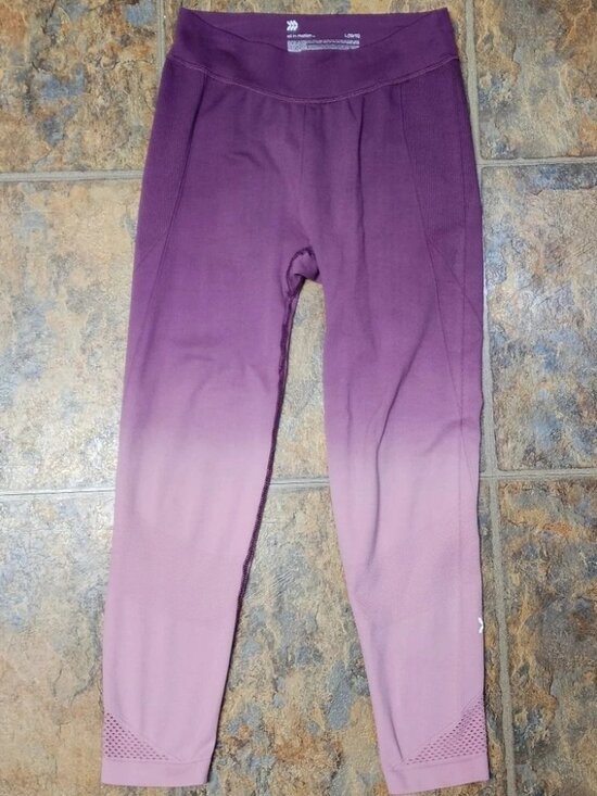 all in motion Pants - Share All in Motion Girls Sz L Seamless High-Waisted Leggings Ombré Rose